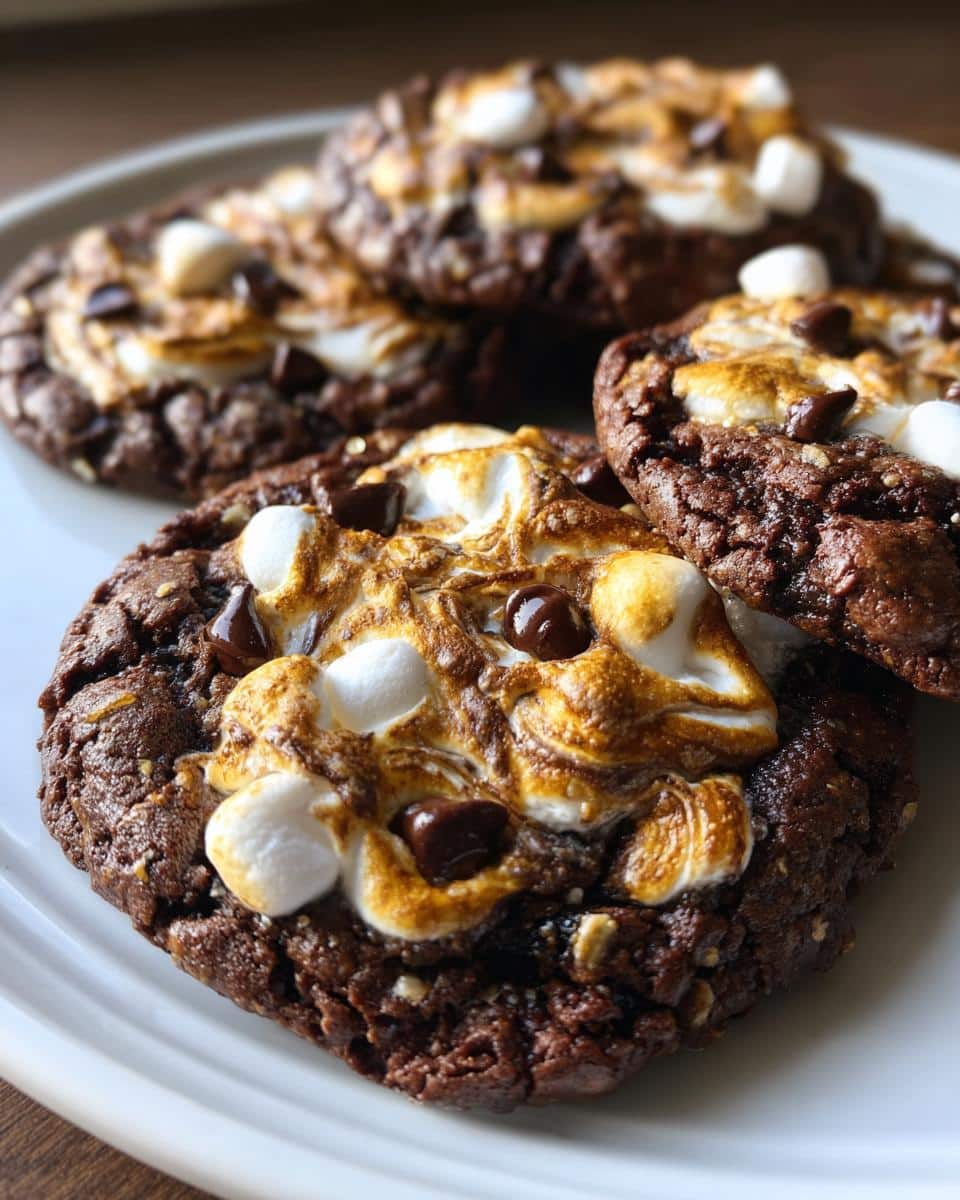 Chocolate Marshmallow Swirl Cookies - detail 2