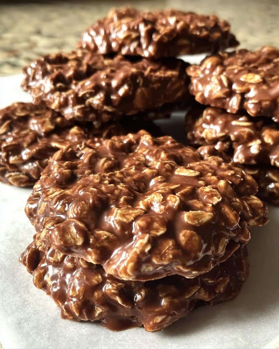 Chocolate Oatmeal No Bake Cookies - detail 2