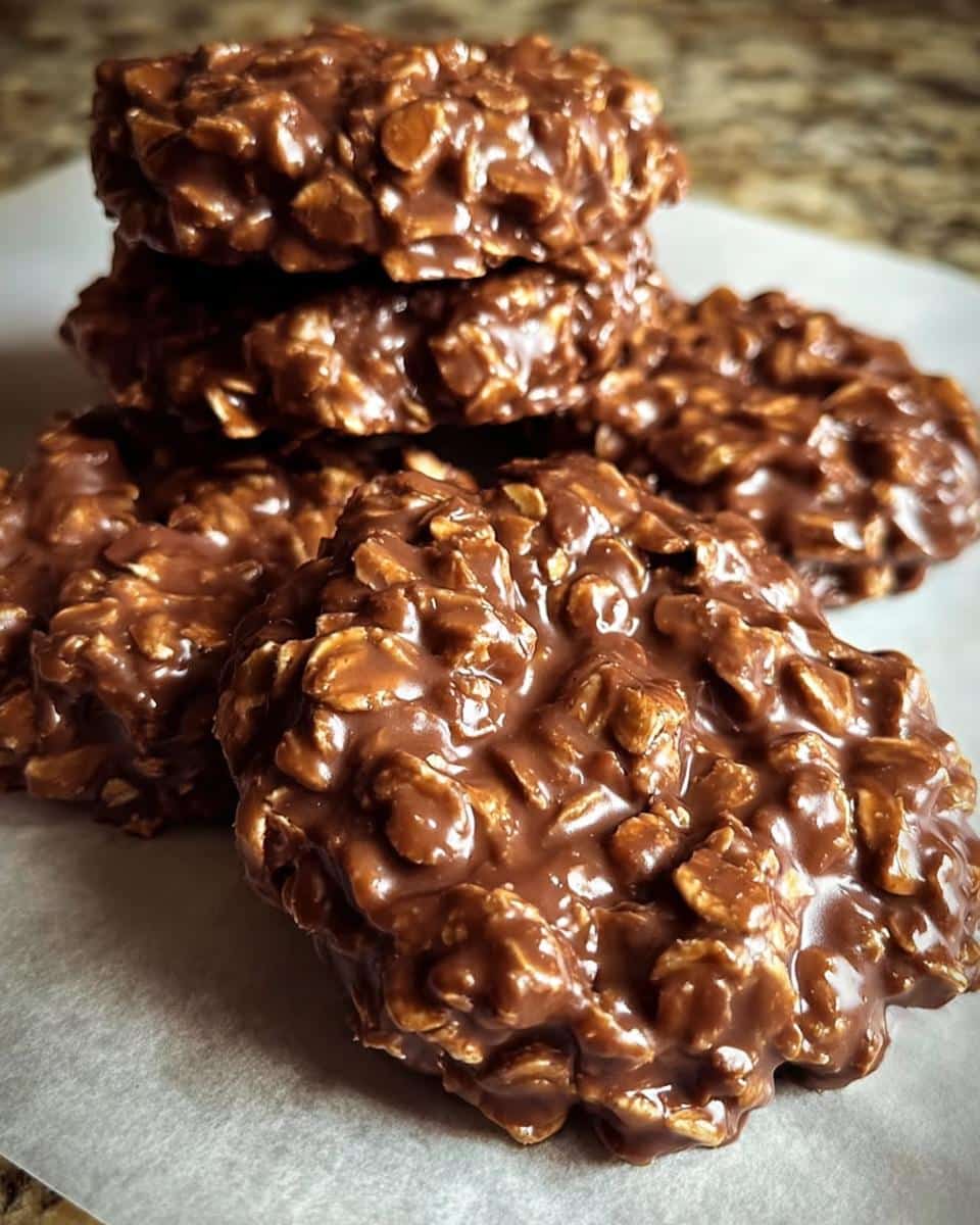Chocolate Oatmeal No Bake Cookies - detail 3