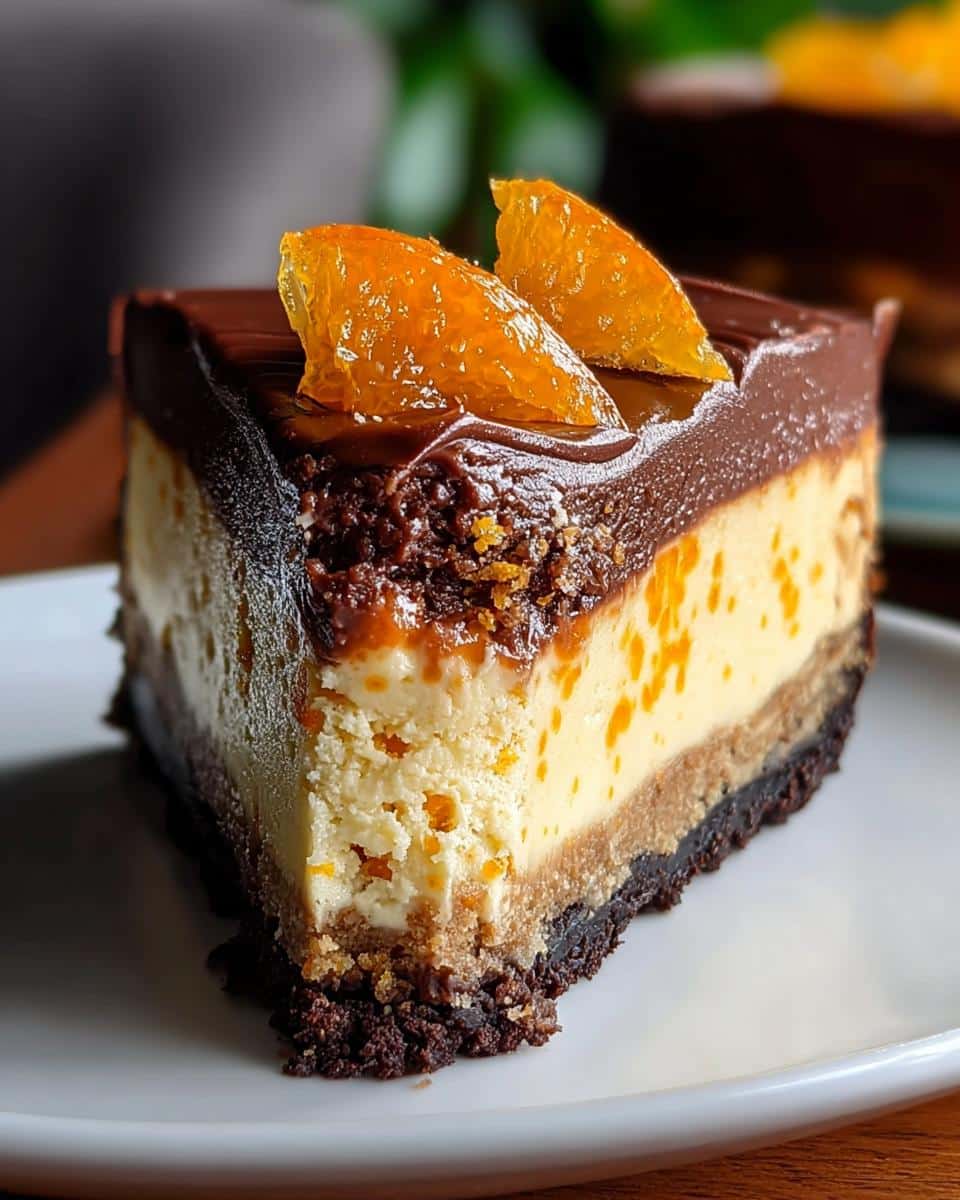 Chocolate Orange Cheesecake - detail 1