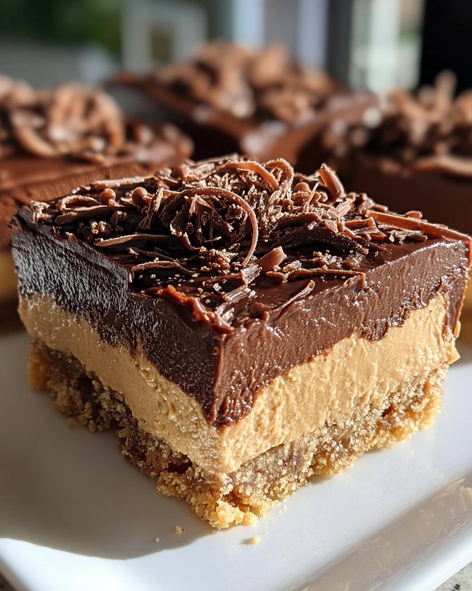 Chocolate Peanut Butter Dream Bars - detail 2