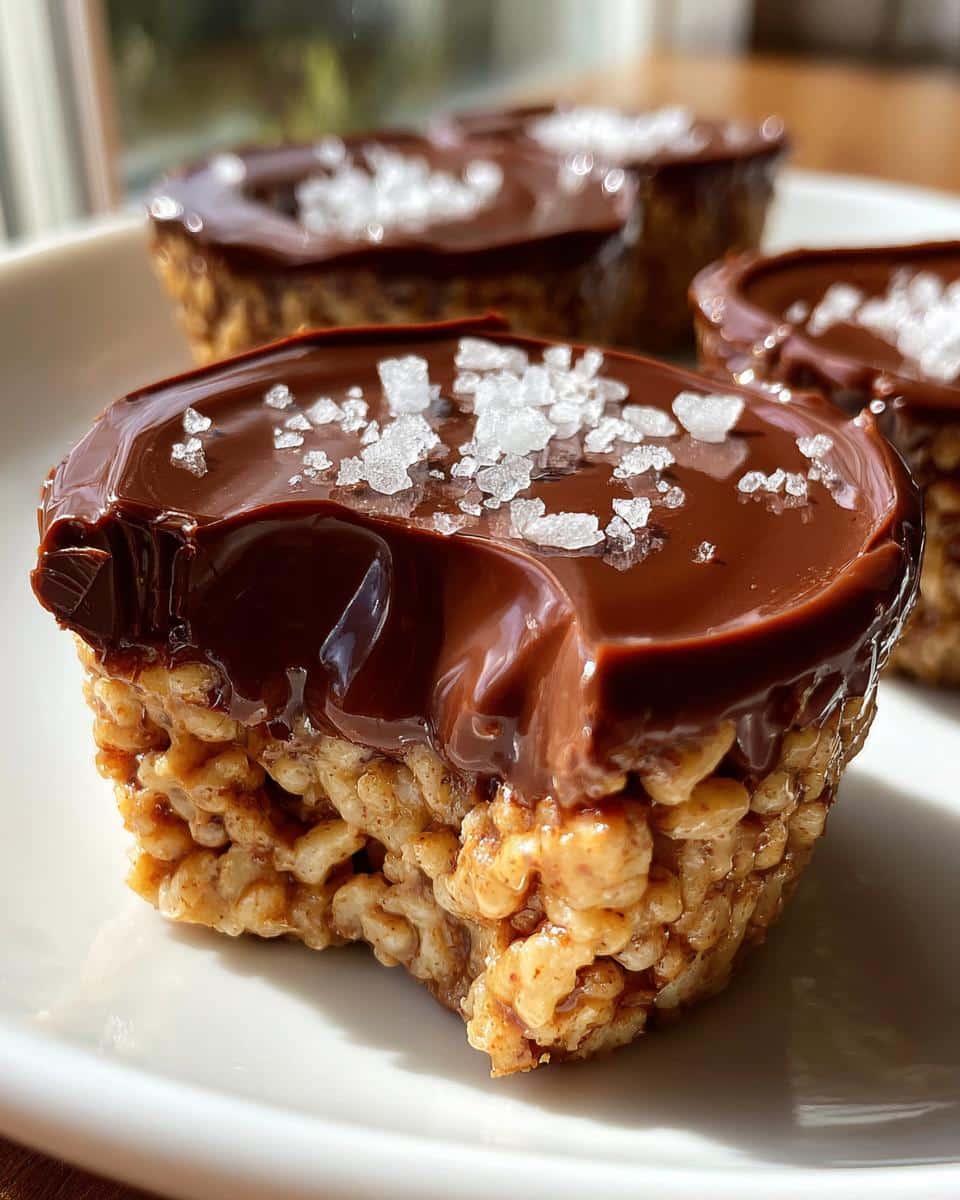 Chocolate Peanut Butter Rice Krispie Cups - detail 1