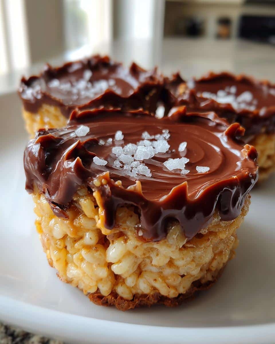 Chocolate Peanut Butter Rice Krispie Cups - detail 2