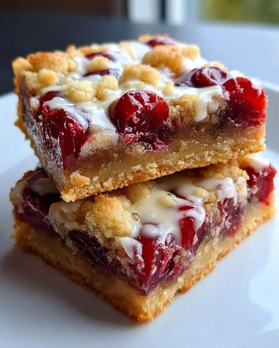 Christmas Cherry Bars - detail 1