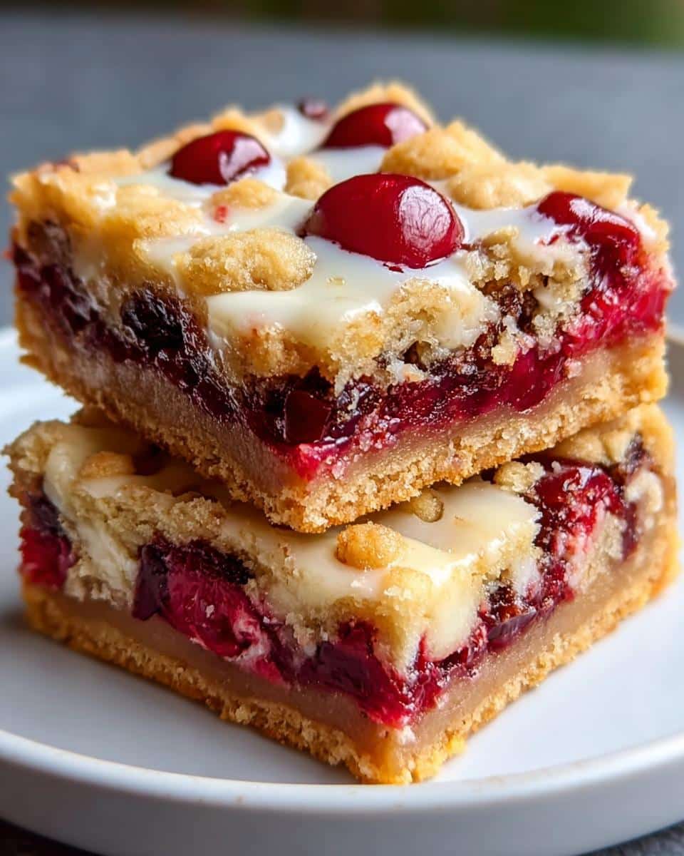 Christmas Cherry Bars - detail 2