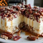Christmas Pecan Cheesecake Cake Delight