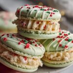 Christmas Tree Cake Macarons