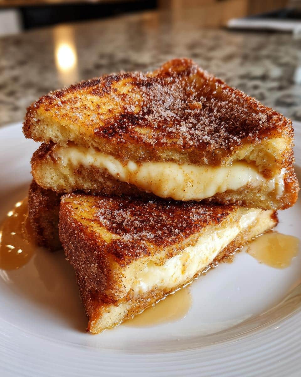 Churro Stuffed French Toast with Cinnamon Sugar