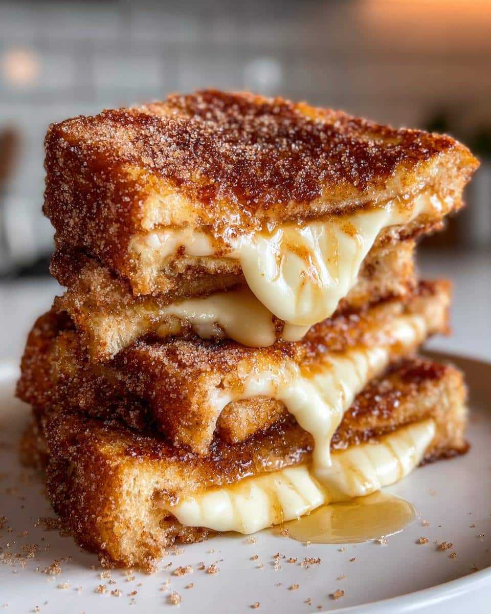 Churro Stuffed French Toast with Cinnamon Sugar