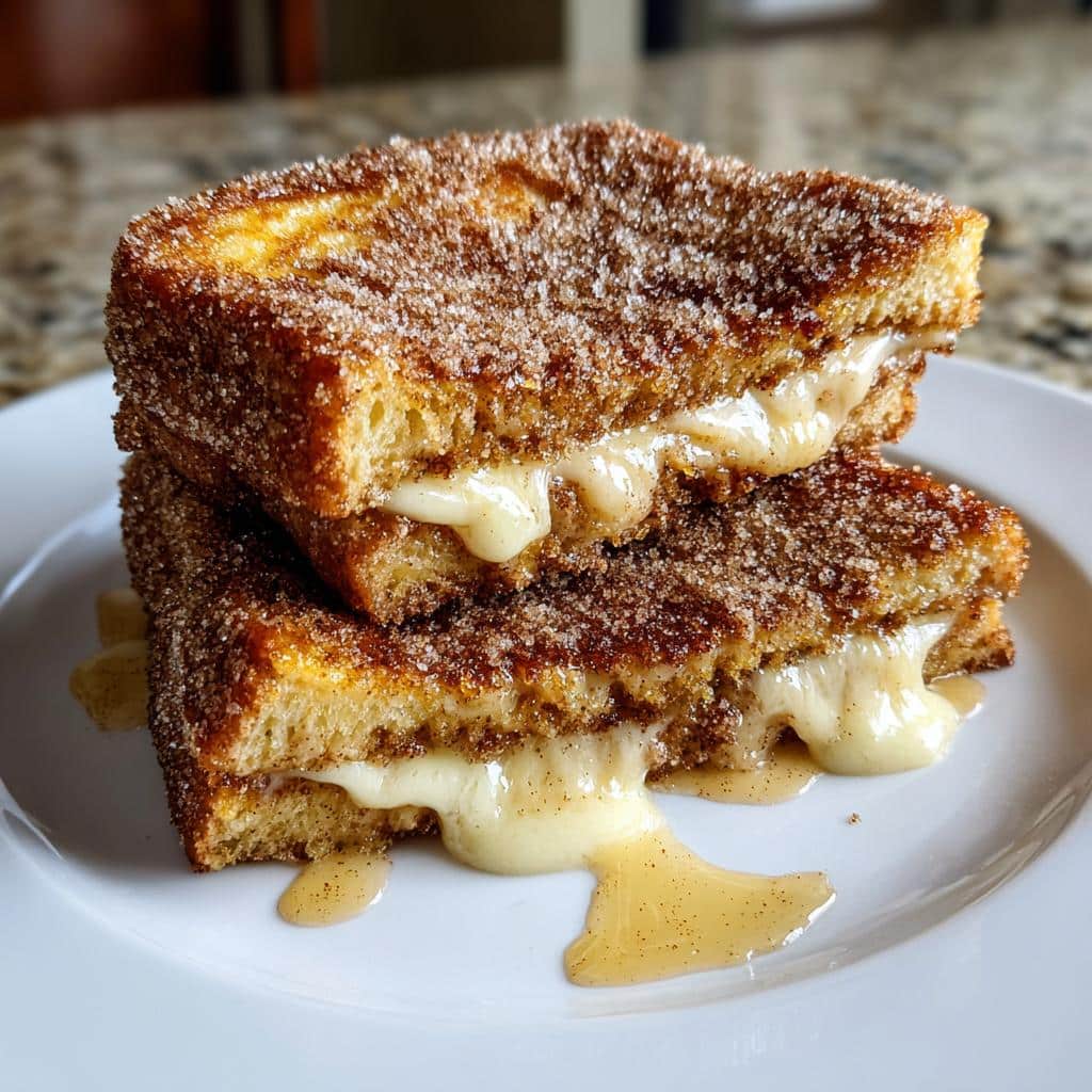 Churro Stuffed French Toast with Cinnamon Sugar