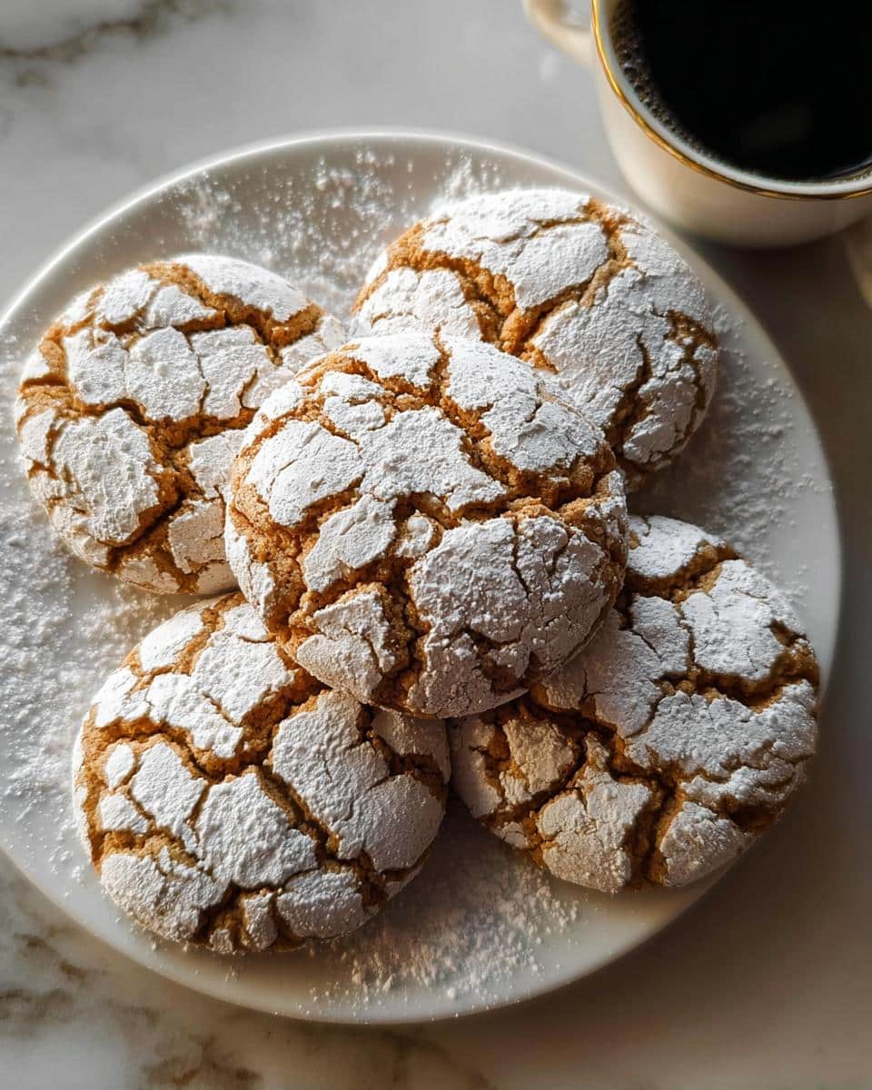 Cinnamon Coffee Crinkles - detail 1