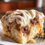 Cinnamon Roll Poke Cake