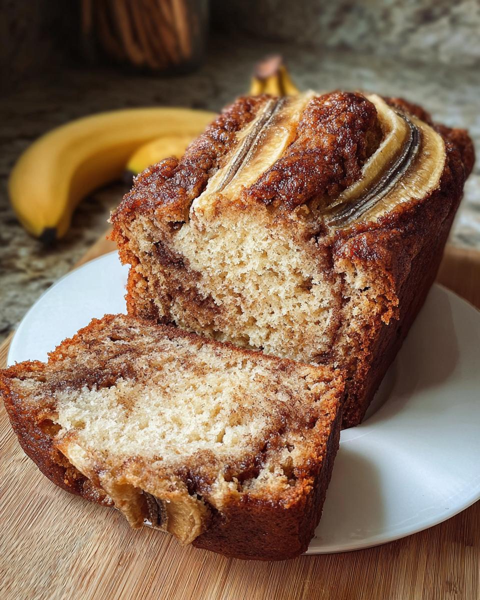 Cinnamon Swirl Banana Bread - detail 2