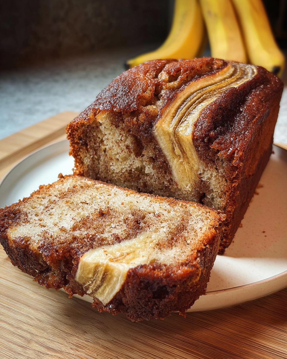Cinnamon Swirl Banana Bread - detail 3