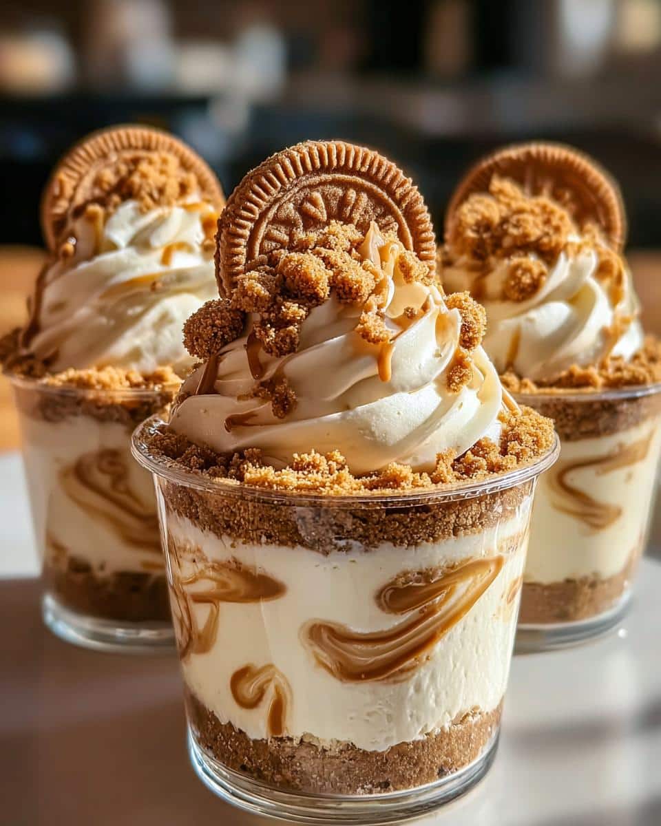 Cookie Butter Cheesecake Cups - detail 1