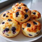 Cottage Cheese Blueberry Cloud Bread