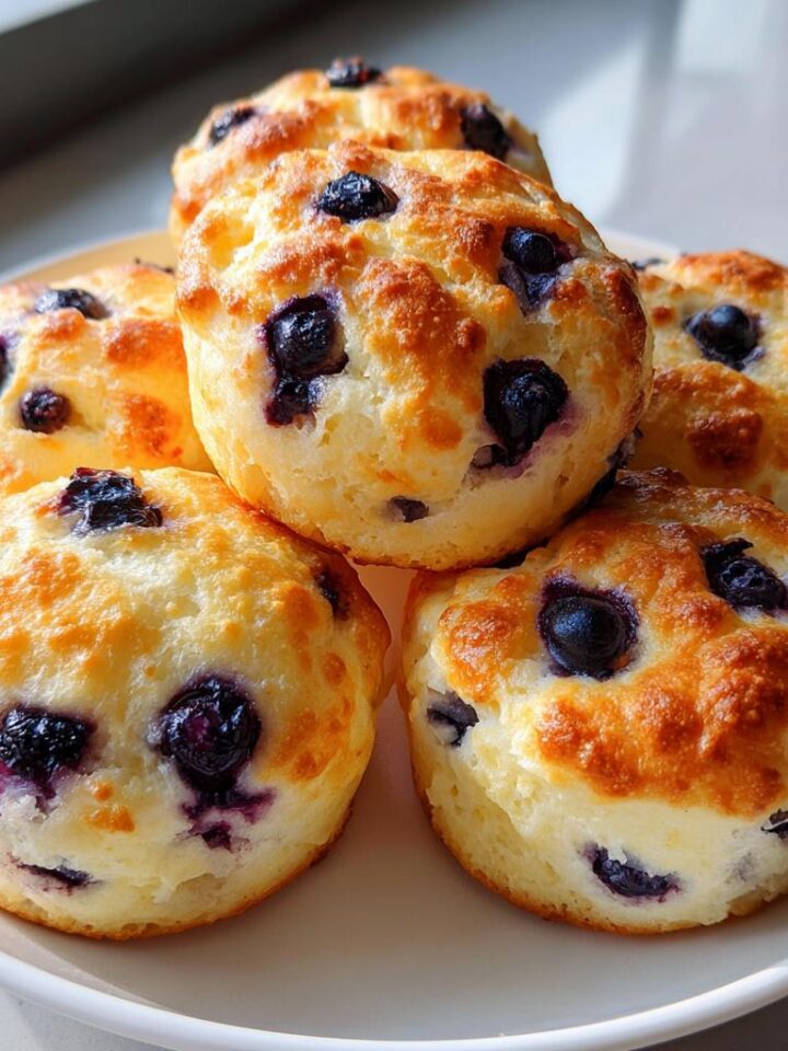 Cottage Cheese Blueberry Cloud Bread