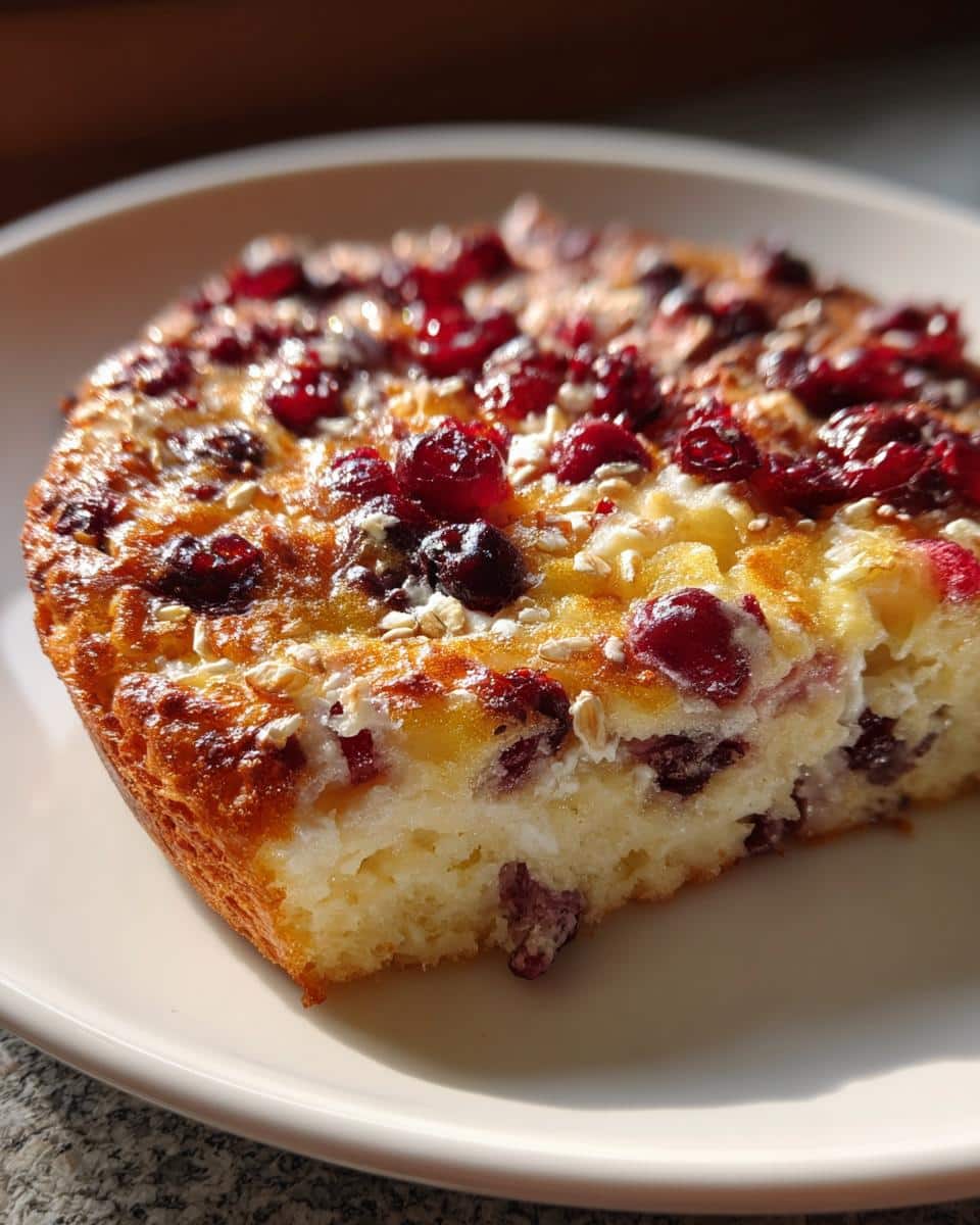 Cottage Cheese Cranberry Orange Breakfast Bake - detail 1