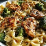 Cowboy Butter Lemon Bowtie Chicken with Broccoli