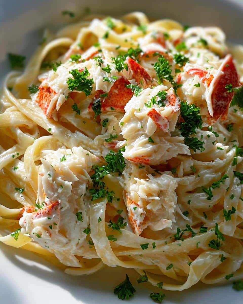Crab Fettuccine Alfredo - detail 1