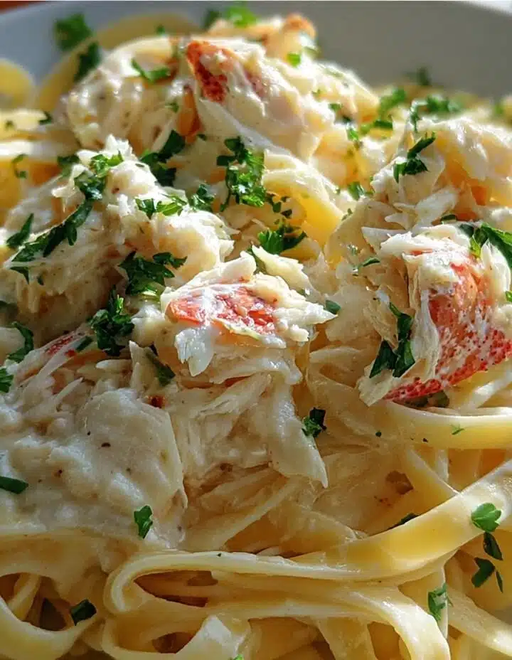 Crab Fettuccine Alfredo