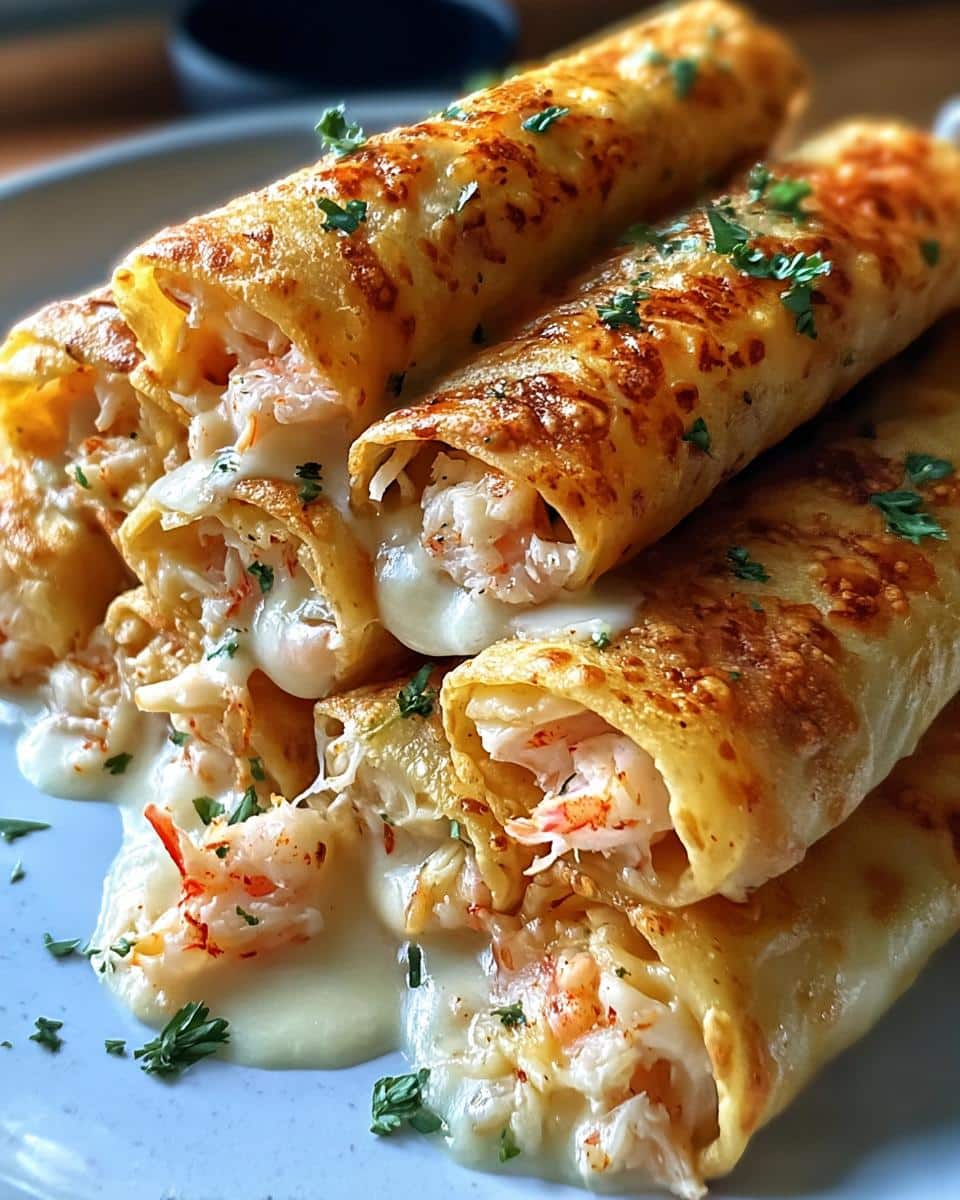 Crab Shrimp Queso Rolls - detail 2