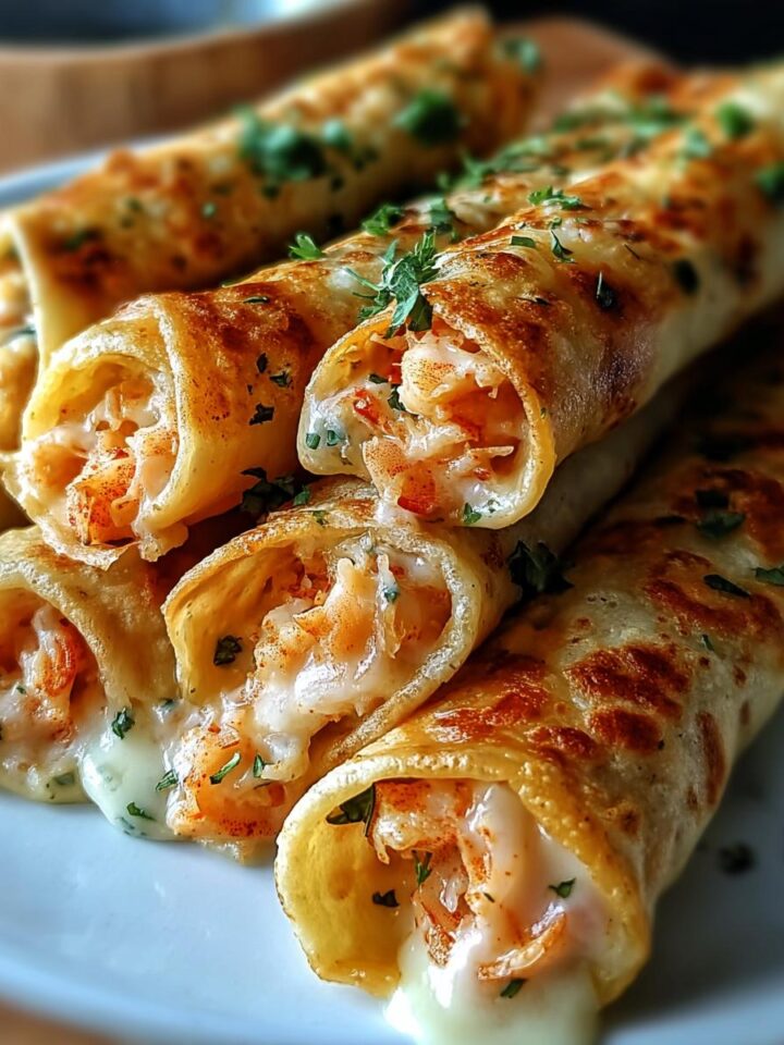 Crab Shrimp Queso Rolls