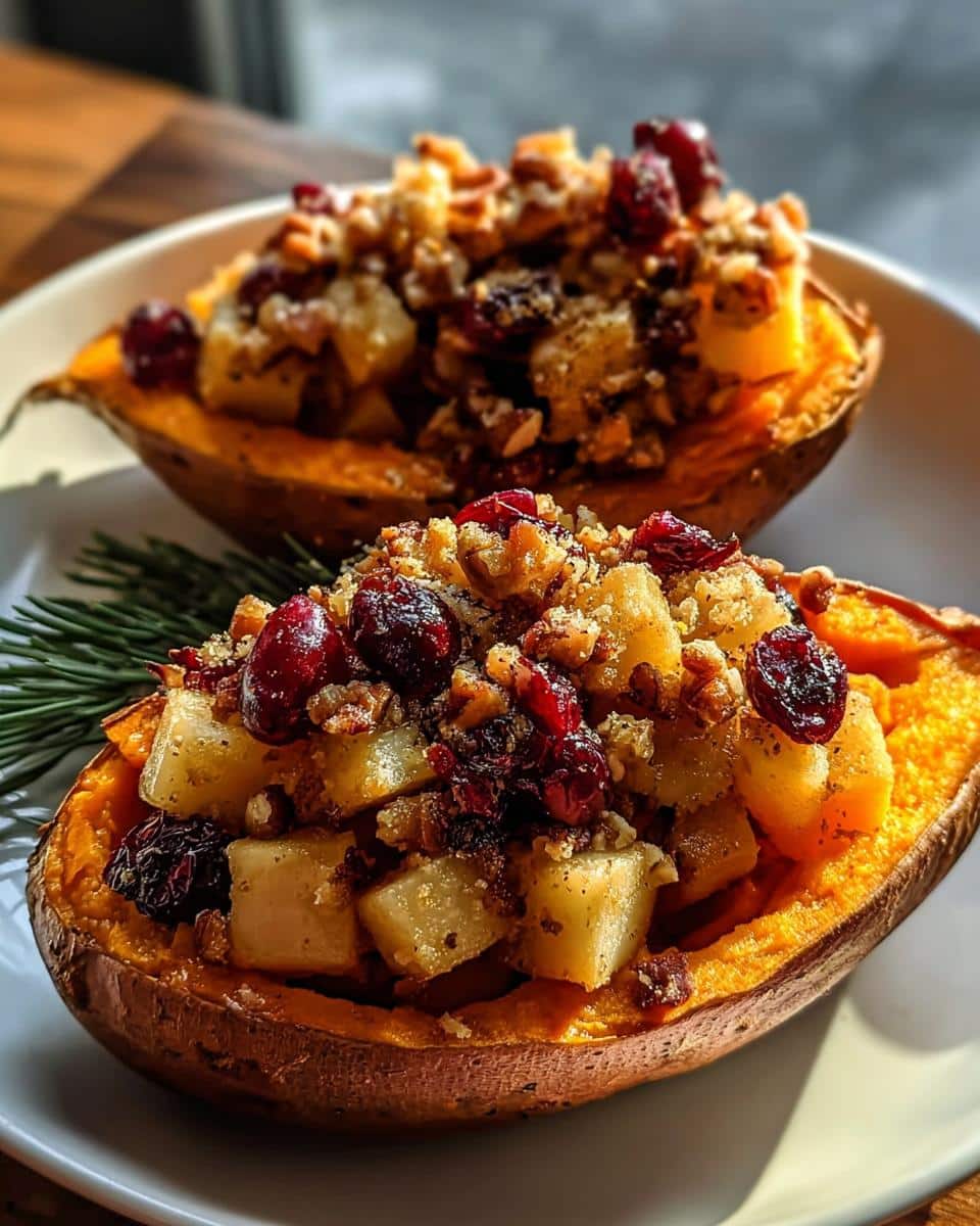 Cranberry Apple Twice-Baked Sweet Potatoes - detail 2