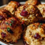 Cranberry Turkey Stuffing Balls