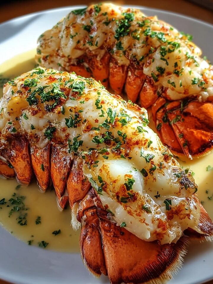 Creamy Garlic Butter Lobster Tails