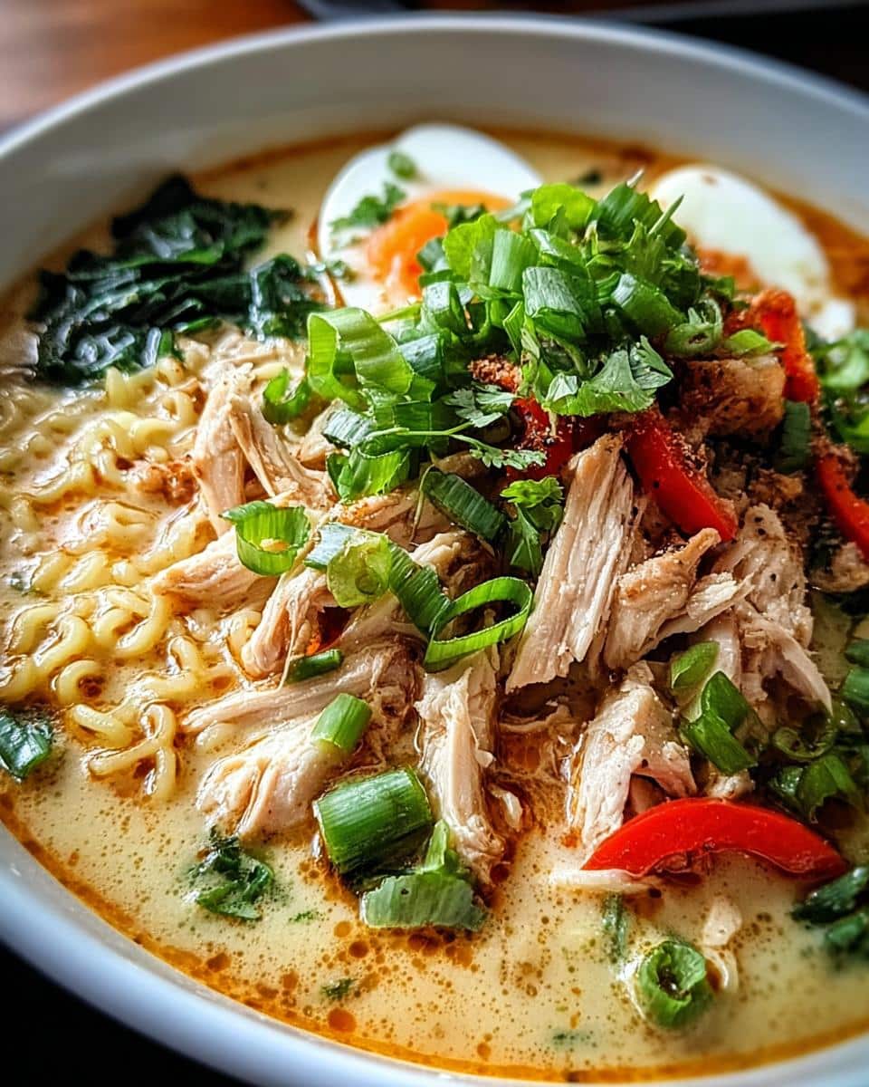 Creamy Garlic Chicken Ramen - detail 1