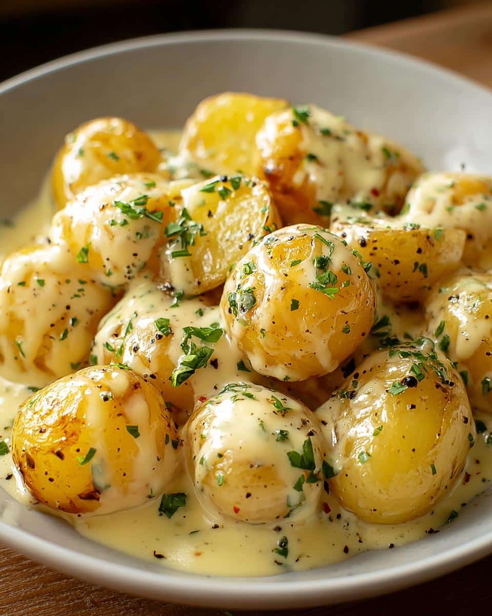 Creamy Garlic Sauce Baby Potatoes - detail 1