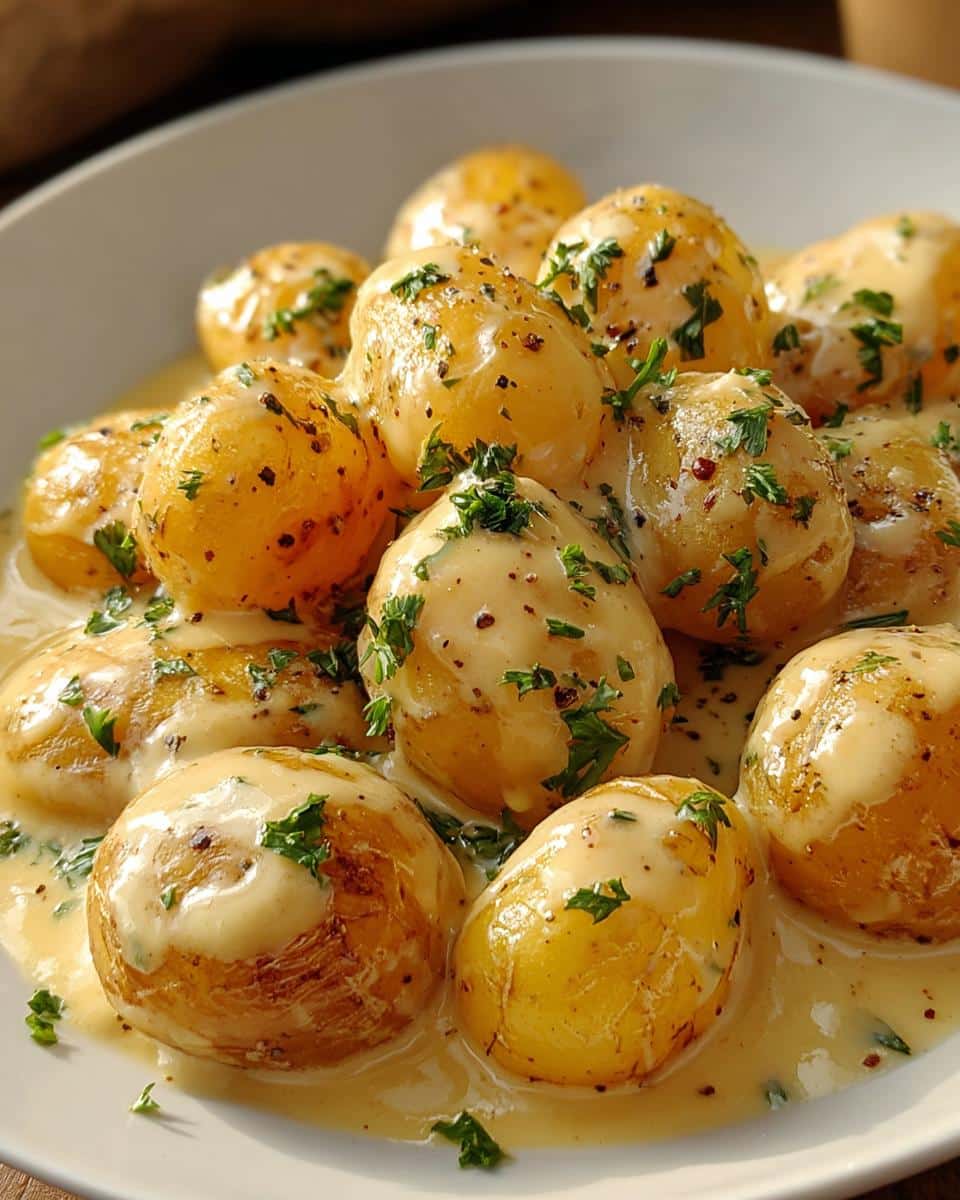 Creamy Garlic Sauce Baby Potatoes - detail 2