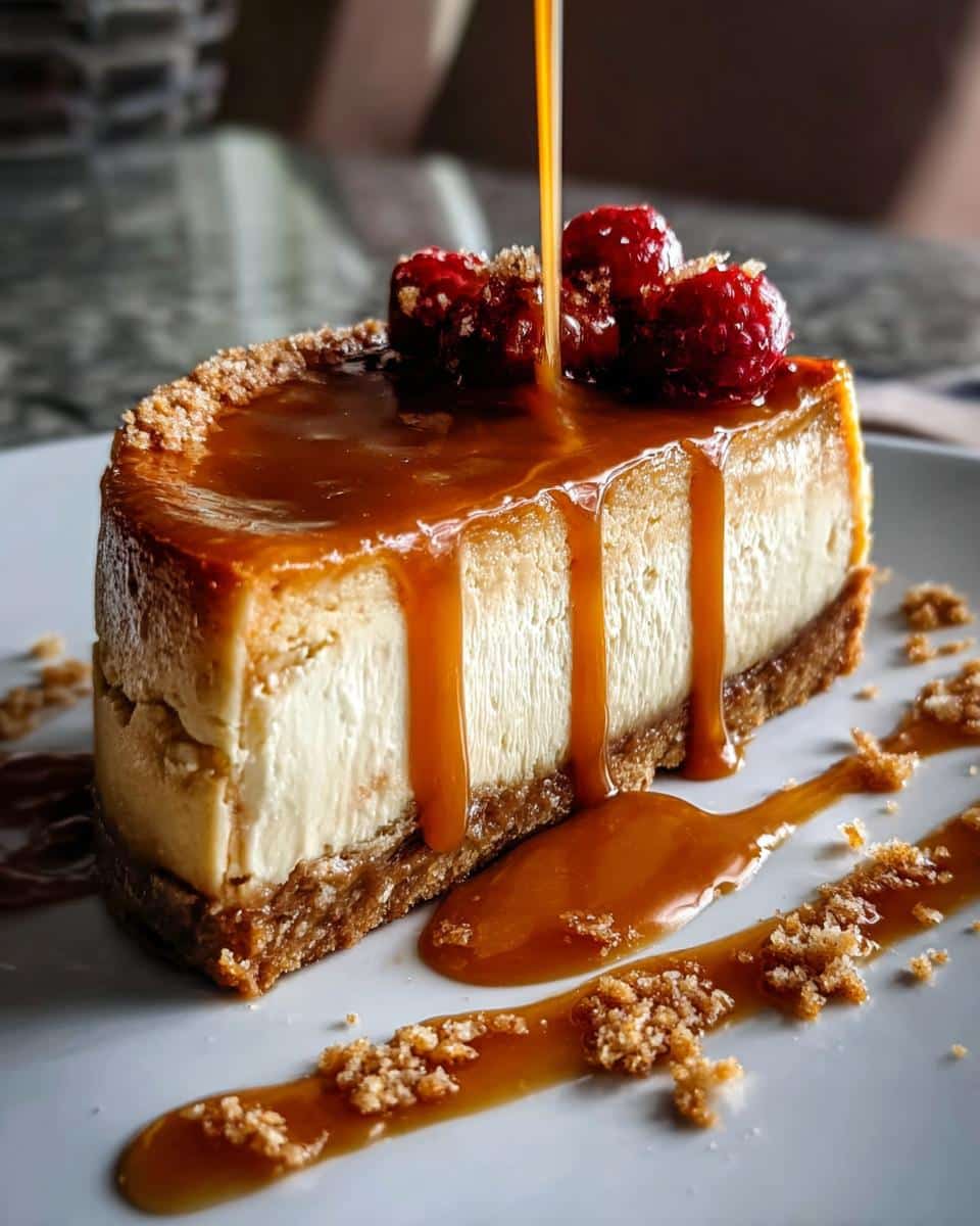 Creamy Gingerbread Cheesecake with Caramel Bliss - detail 1