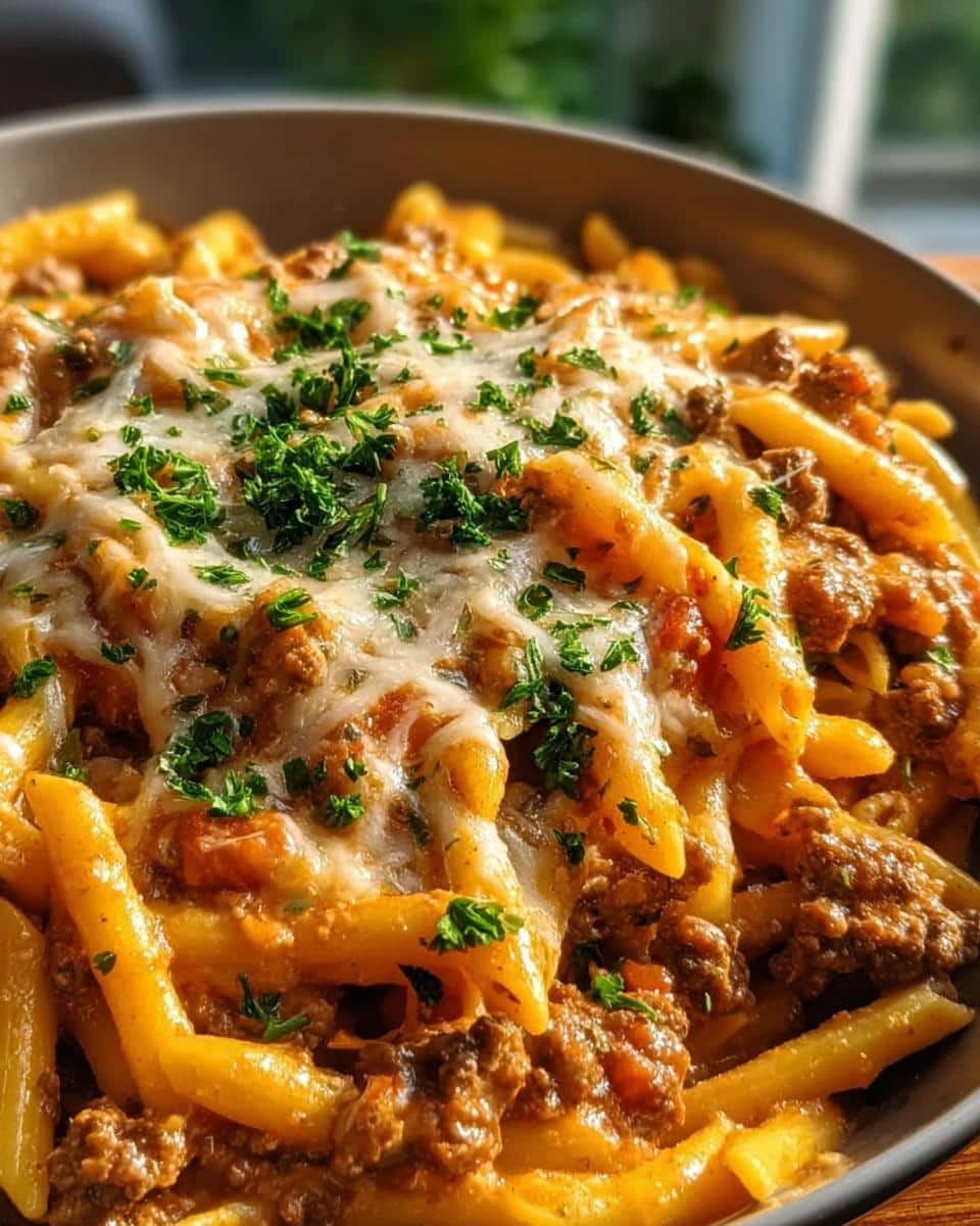 Creamy High Protein Beef Pasta - detail 2