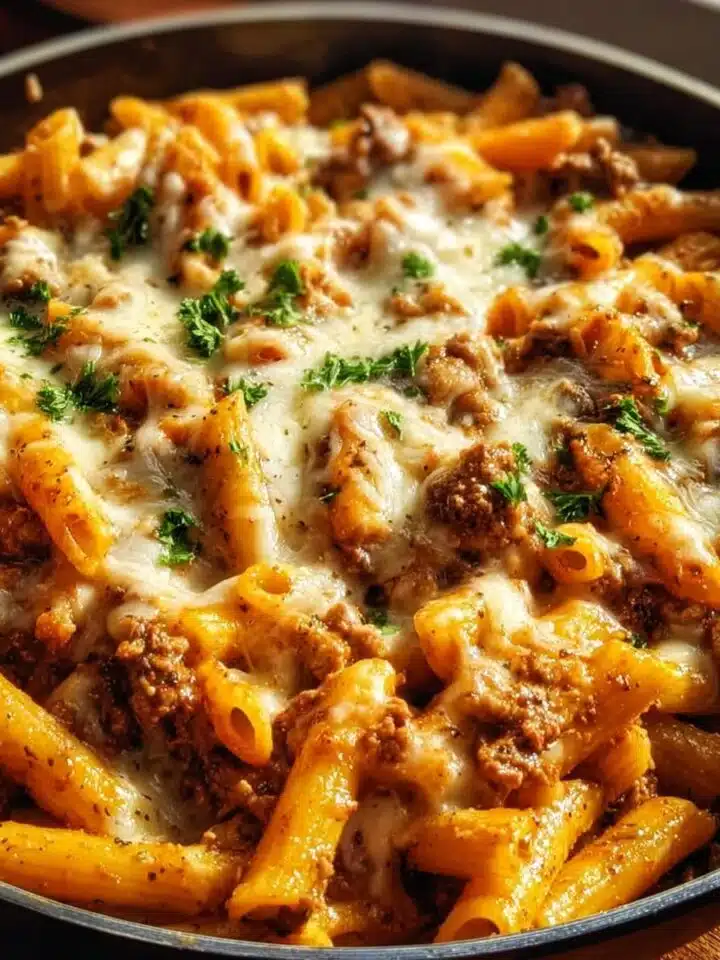 Creamy High Protein Beef Pasta