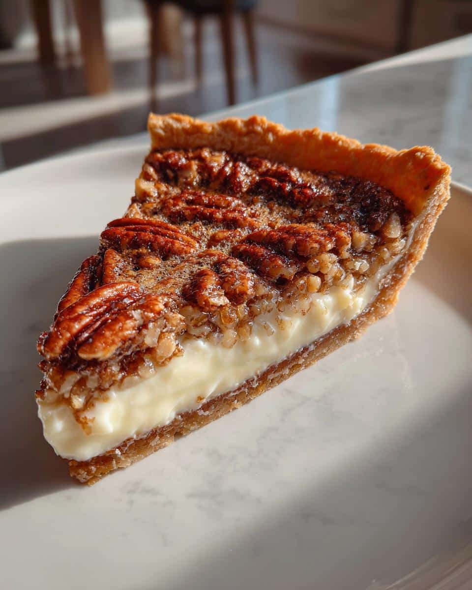 Creamy No-Bake Pecan Pie - detail 1
