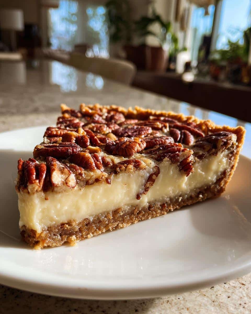 Creamy No-Bake Pecan Pie - detail 3