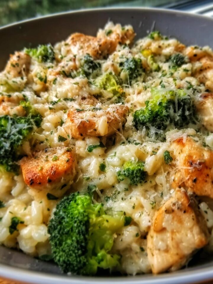 Creamy Parmesan Chicken and Broccoli Rice