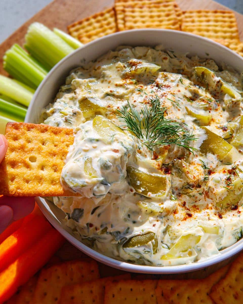 Creamy Ranch Dill Pickle Dip - detail 1