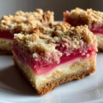 Creamy Rhubarb Cream Cheese Bars