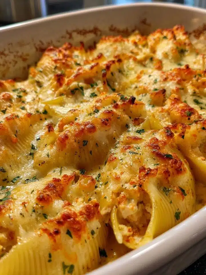 Creamy Seafood Stuffed Shells
