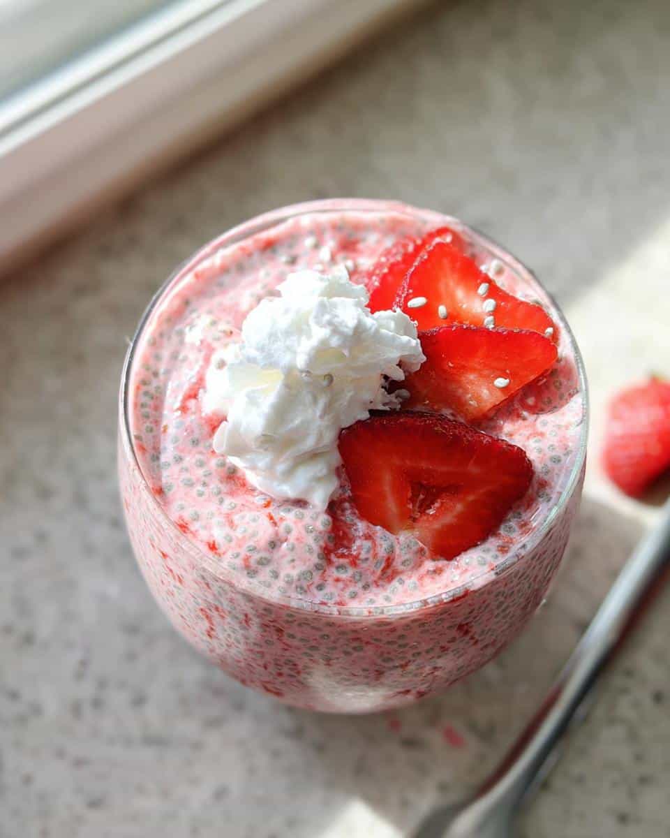 Creamy Strawberry Chia Pudding - detail 2