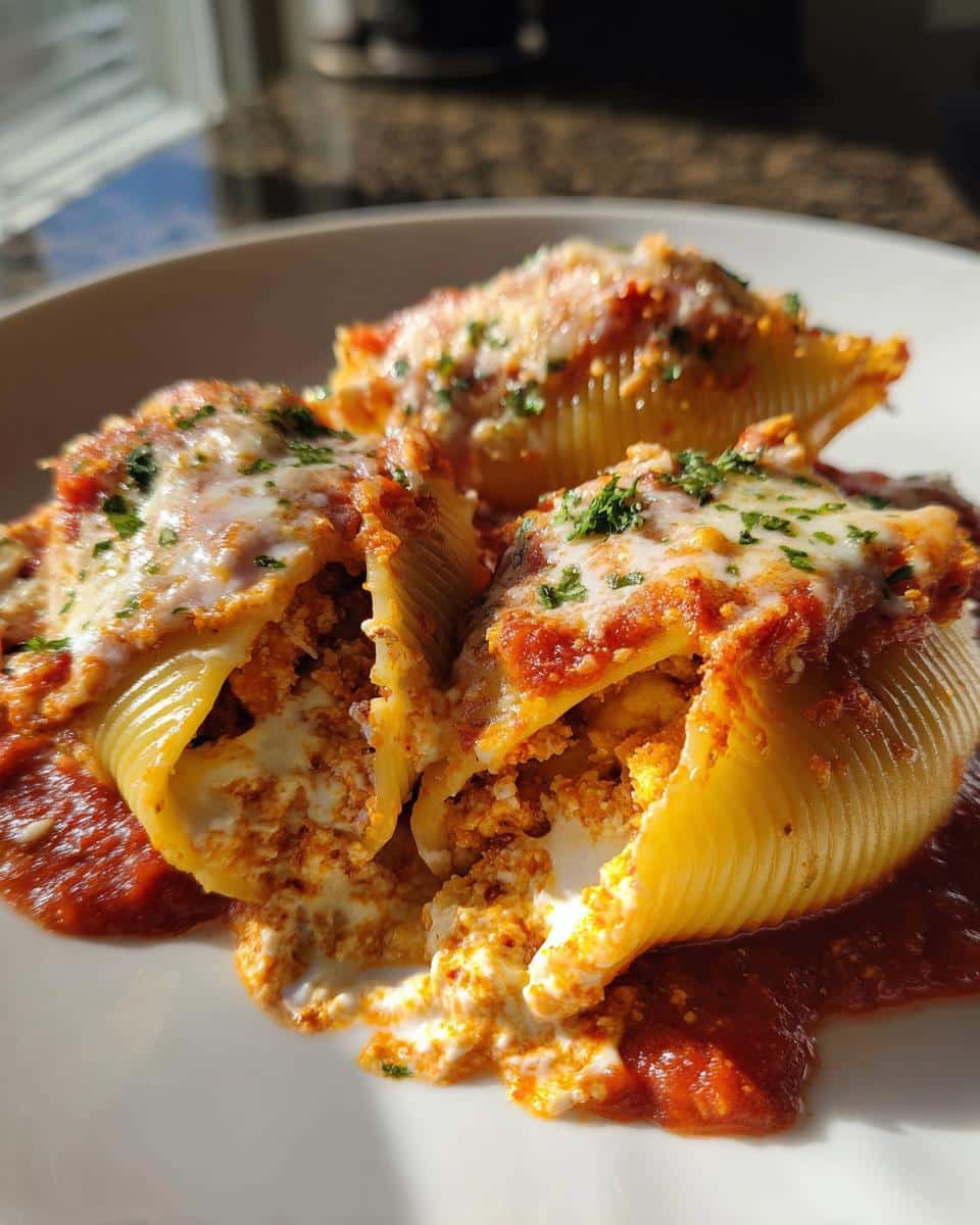 Creamy Sun-Dried Tomato and Ricotta Stuffed Shells - detail 1