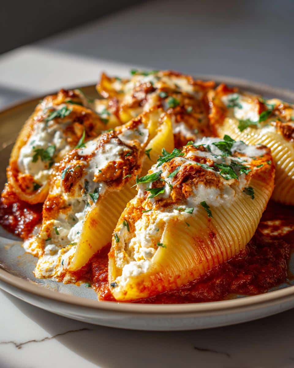 Creamy Sun-Dried Tomato and Ricotta Stuffed Shells - detail 2