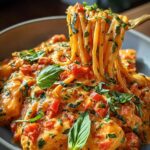 Creamy Tomato Garlic Pasta