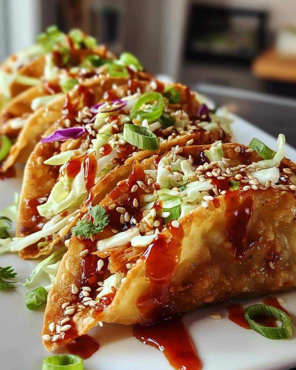 Crispy Chicken Wonton Tacos - detail 3