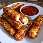 Crispy Homemade Mozzarella Sticks