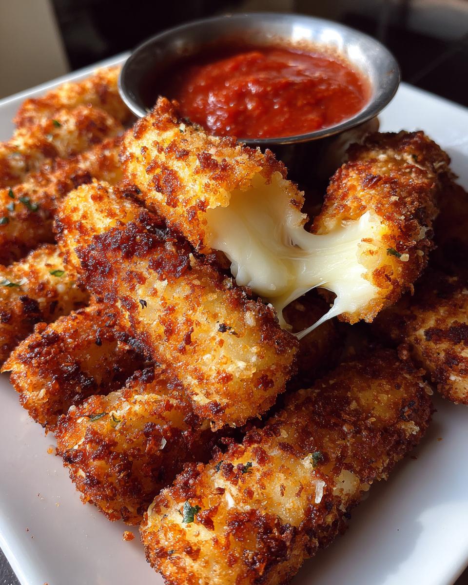 Crispy Homemade Mozzarella Sticks - detail 2