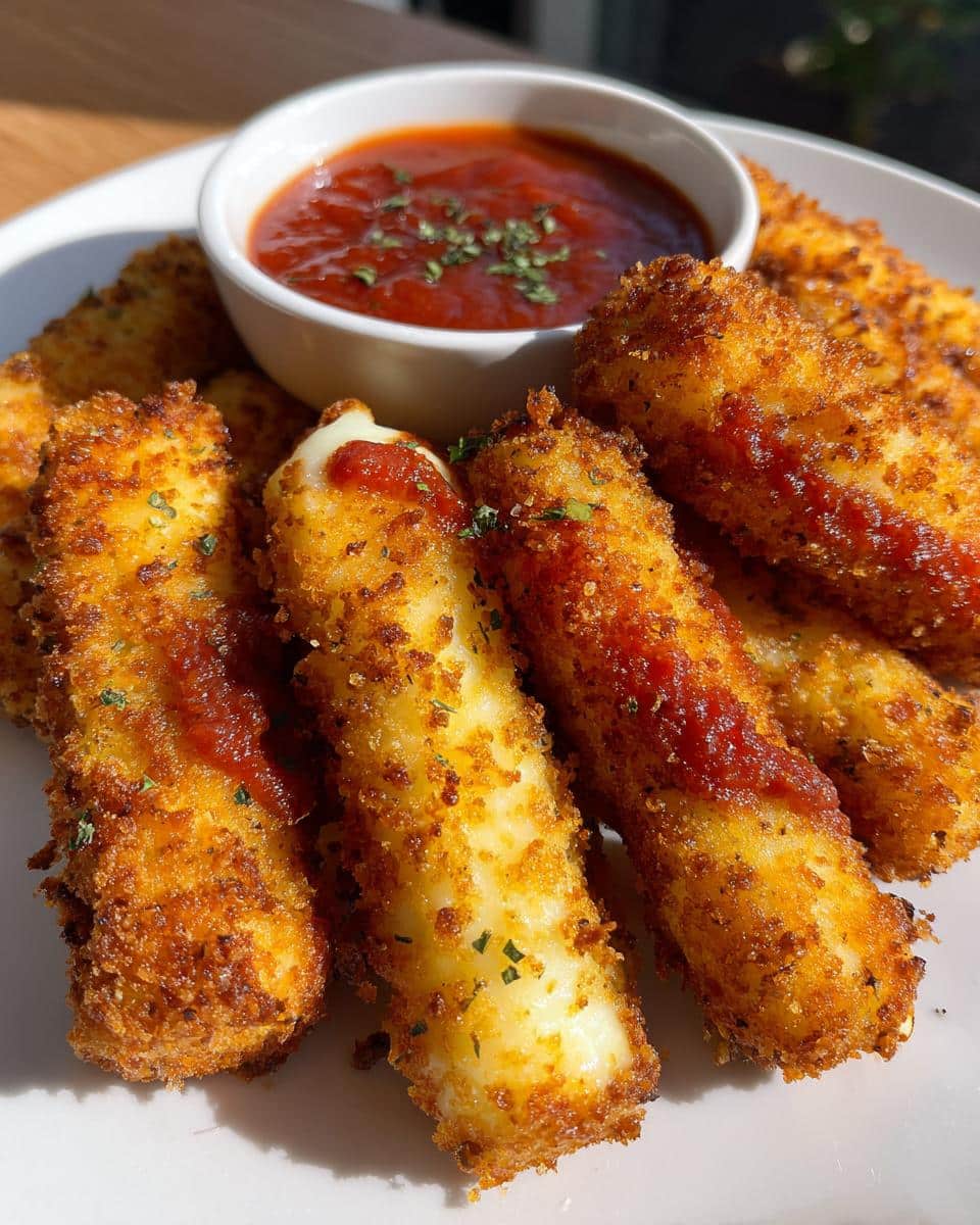 Crispy Homemade Mozzarella Sticks - detail 3